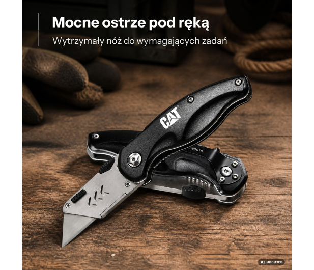 Cat Nóż 16,2cm Folding Utility Knife - 1604130 - zdjęcie 3
